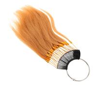 VALICLUD Real Hair Dye Palette Pure Human Hair Color Samples for Salon Hairdressing Practice Light Blonde Dye Sample Bundles Testing Rings
