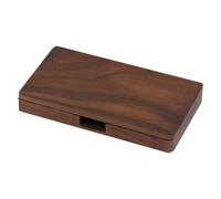VALICLUD Real Wood Card Holder Men's Business Card Box Luxury Rectangle Shape Magnetic Fastening Ideal Present for Professionals