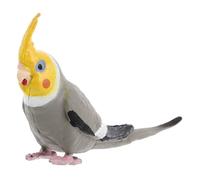 VALICLUD Realistic Cockatiel Parakeet Bird Sculpture Solid Decorative Model for Home Office Lifelike Artificial Bird Figurine with Intricate Details and Collectors