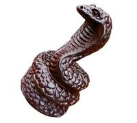 VALICLUD Realistic Hand Carved Snake Figurine for Home Decor Unique Animal Sculpture for Office Desk Living Room Symbol of Wisdom and Luck for Zodiac Celebration