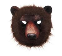 VALICLUD Realistic Lightweight for Adults Brown Bear Face Mask Eva Material Cosplay Mask with Comfortable Wear and Easy Portability, for Halloween, Zoo Cosplay Party and Friends