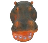 VALICLUD Realistic Resin Hippo Head Figurine Floating Decor Outdoor Garden Ornament for Water Features Versatile Landscape Crafting Decoration for Yards and Indoor Spaces