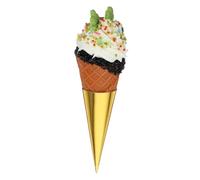 VALICLUD Realistic Simulation Ice Cream Cone Model Featuring Easy to Use Design Made of Sturdy Pvc and Excellent Workmanship for Photo Props and Shop Display Accessory