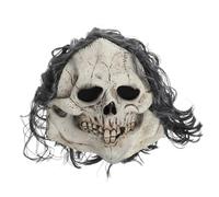 VALICLUD Realistic Skull Mask: Scary Latex Skeleton Mask Full Head Halloween Party Headgear For Halloween Cosplay Haunted Houses Adult Role Playing