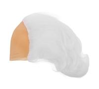 VALICLUD Realistic White Hair Bald Cap Wig for Men for Scrooge Costume Halloween Cosplay and Theatrical Distinctive and Eye-catching Accessory