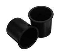 VALICLUD Recessed Cup Holder Insert for Plastic 2pcs Black Rv Table Beverage Storage