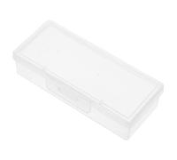 VALICLUD Rectangular Cheese Storage Box with Flip Cover Reusable Plastic Butter and Cheese Slice Container Stackable Fridge Organizer for Small Food Items Food-grade Material