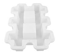 VALICLUD Rectangular Hollow Brick Mold Dual Pattern Cement Paver Mold for Concrete Patio Sidewalk Foundation for Outdoor Plaster Decoration