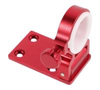 VALICLUD Red Aluminium Alloy Folding Fishing Umbrella Holder with Secure Pole Retention, Fits 20-26mm Poles, Detachable Design for Cooler and Fishing Stool, for Camping and Pier Angling