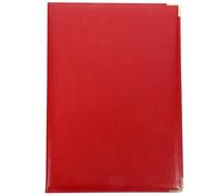 VALICLUD Red Interview Portfolio Folder with Leather Finish for Office Document and Speech Script Organisation