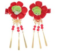VALICLUD Red Snake Hairpin Clip with Secure and Comfortable Fit, Stylish New Year Accessory Celebrating the 2025 Festival and Year the Snake