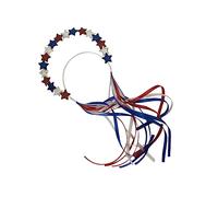 VALICLUD Red White Blue Star Headdress Wire Headband for Jack Party Supplies