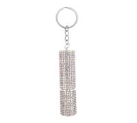 VALICLUD Refillable Rhinestone Perfume Spray Keychain - Mini Travel Dispenser Chic Embellishments Bag Charms for Handbags Essential Oil Crystal Bottle 5ml
