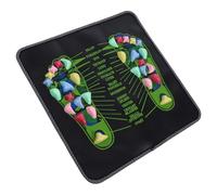 VALICLUD Reflexology Foot Massage Mat with Acupressure Stones for Foot and Portable Cobblestone Walk Mat Simulating Massage Techniques for Relaxation