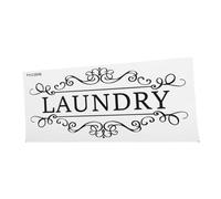 VALICLUD Removable Black Laundry Room Signs Wall Sticker Decals for Laundry Room Door Lettering PVC Vinyl Wall Decor for Laundromat and Home Use