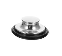 VALICLUD Replacement Food Waste Disposer Splash Guard Stainless Steel Drain Plug Lid, Kitchen Sink Stopper Accessory for Garbage Disposal Unit, Compatible Food Waste Processor Part,