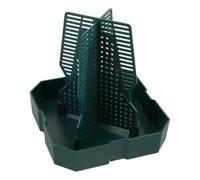 VALICLUD Reptile Feeder Bowl Large Green with Climbing Column for Live Insect Feeding, Feeder Dish for Lizards, Geckos and Chameleons, Terrarium and Aquarium Accessory for Reptile Tank