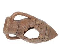 VALICLUD Reptile Hideout Cave for Snake Box Decorations, Oval Compact Crawling Pet Shelter, Terrarium Landscaping Accessory Suitable for Desert and Tabletop Enclosures