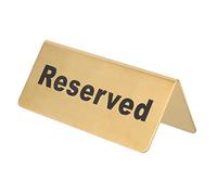 VALICLUD Reserved Table Sign for Weddings and Events Elegant Gold Stainless Steel Reserved Seating Sign for Restaurants Banquets and Parties Helps Guests Find Their Seats Easily
