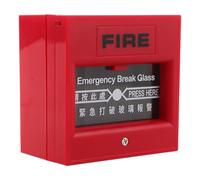 VALICLUD Resettable Manual Fire Alarm Call Point with Emergency Button and Security Alarm Buzzer, Red Fire Emergency Pushbutton Switch for Home and Office Evacuation