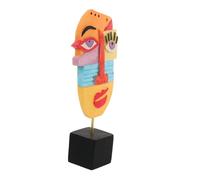 VALICLUD Resin Abstract Figurine Creative Arts Face Human Face Mold Statue Modern Simple Abstract Art Design Decor for Home Office