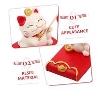 VALICLUD Resin Cat Phone Holder for Car and Desk Cute Multifunctional Cell Phone Mount Stand Stable Lightweight for Rvs Offices Travel Decorative Lazy