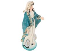 VALICLUD Resin Mary Statue Standing Holy Figure Sculpture with Intricate Detailing for Home Church Decor Spiritual Comfort and Faith Symbol Versatile Religious Figurine for Christian Women