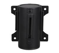 VALICLUD Retractable Belt Barrier Wall Head with High Tensile Strap and Plastic Material for Crowd Control, for Public Area Isolation and Malls, Black Retractable Queue Barrier Head