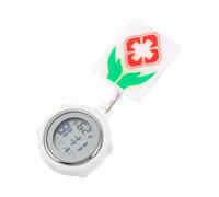 VALICLUD Retractable Digital Watch Silicone Clip-On Alarm Clock for Nurses and Doctors Date and Week Display Hanging Fob Design Easy to Use