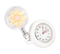 VALICLUD Retractable Nurse Pocket Watch Clip On Fob Design Easy to Use Universal for Nurses and Students Infection Control Lightweight Hanging Lapel Watch