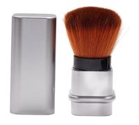 VALICLUD Retractable Powder Brush Nail Dust Brush Silver Portable for Blush and Face Cleaning Travel Cosmetic Accessory