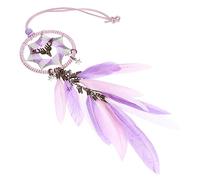 VALICLUD Retro Dream Catcher Pendant Indoor Hanging Decoration with Plumes Chic Wall Ornament for Home and Car Filters Nightmares and Creates Warm Romantic Atmosphere