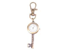VALICLUD Retro Key Watch Alloy Pocket Watch with Keychain for Men and Women | Portable Timepiece Charm for Purses and Belt Loops, Antique Brass Style, Suitable for Casual Outings and Daily Commuting