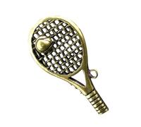 VALICLUD Retro Keychain Pendant Tennis Racket Shape Keychain Car Hanging Decoration