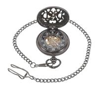 VALICLUD Retro Men’S Mechanical Pocket Watch with Manual Wind, Roman Numeral Dial, Vintage Analog Design with Chain - Classic Gift for Father’S Day and Formal Occasions