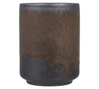 VALICLUD Retro Pottery Coffee Cup with Rustic Gold Finish, Large Household Tea and Water Mug for Office Use, Vintage Style Ceramic Tea Cup with Unique Rust Pattern