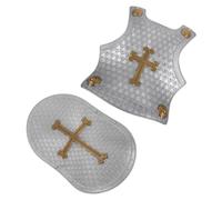 VALICLUD Retro Style Roman Armour and Shield Plastic Armour for Boys and Realistic Knight Cosplay Accessory for Role Play and Costume Parties