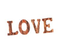 VALICLUD Retro Wooden English Letter Love Decorative Cutout Sign Unique Alphabet Ornaments for Wedding Home Shelf Display DIY Craft Photography Prop