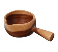 VALICLUD Retro Wooden Water Ladle Scoop with Handle for Tea Accessories Japanese Style Tea House Serving Spoon for Home Dining and Garden Use