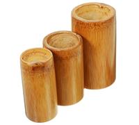 VALICLUD Reusable Bamboo Cupping Cup with Anti-Slip Design for Dry Massage Therapy Boost Circulation and Immune System Suitable for Full Body Use in Home and Spa Included
