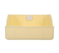 VALICLUD Reusable Beige Plastic Small Animal Potty Training Tray for Rats and Small Pets, Convenient Toilet Litter Pan Suitable for Bunny and Guinea Pig Cage
