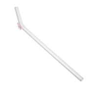 VALICLUD Reusable Clear Glass Smoothies Straw Smooth Drinking Straw for Juice Milk Tea Smoothie Drinks Dishwasher Safe and Easy to Clean Suitable for Home Office Parties