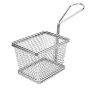 VALICLUD Reusable Frying Basket with Welded Handle Easy-Clean Filter Basket for Fried Chicken Potato Chips and Snacks for Home Kitchen Use