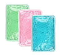 VALICLUD Reusable Gel Ice Packs for Injuries 3 Pcs Soft and Comfortable Cold Compress Therapy Pack with Strap Design for Body Parts and Back Relief