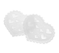 VALICLUD Reusable Mini Silicone Nail Mold Heart Shaped Resin Jewelry Mold for Manicure and DIY, Easy Operation with Unique Creative Design, for Beginners and Nail Artists