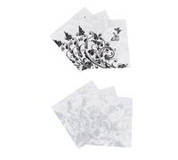 VALICLUD Reusable Paper Napkins and Chic Floral and Butterflies Printed 2pcs Made from Pulp , for Garden Party and Family Reunions for Garden Party Family Reunions