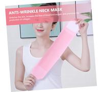 VALICLUD Reusable Pink Aging Neck Wrap Moisturizing Gel Pad for Wrinkle Lifting Skin Elasticity Boost and Cell Regeneration Comfortable Caring Strap for Women