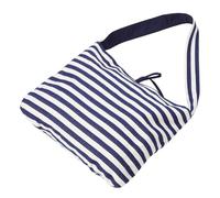 VALICLUD Reversible Striped Beach Tote Bag Large Capacity Shoulder Handbag Weather-resistant for Women Work Shopping Daily Use
