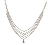 VALICLUD Rhinestone Bridal Hair Chain for Women Elegant Forehead Jewelry with Chic Waterdrop Pendant for Weddings Parties and Photoshoots