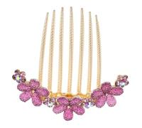 VALICLUD Rhinestone Hair Comb for Bride Wedding Sparkle Crystals Decorative Comb French Twist Accessory for Women Christmas Parties Prom